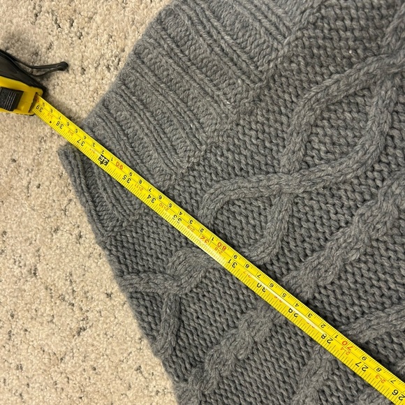 Anthropologie O/S EUC “Sleeping on Snow” wool rabbit hair blend poncho-oversized - Picture 14 of 14